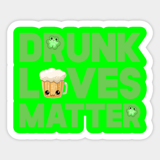 St Patricks Day World's Tallest Leprechaun Kawaii Cute Hat Sticker